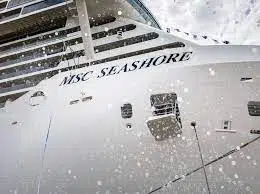 Où se trouve le MSC Seashore ?