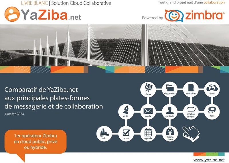 YaZiba mail : connexion via Zimbra
