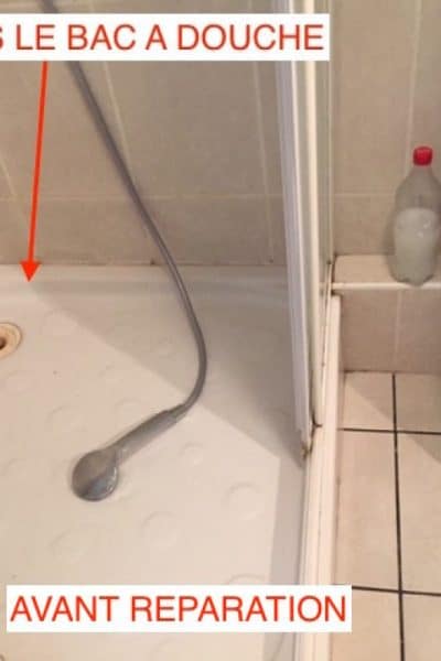 Comment réparer fuite sous bac douche ?