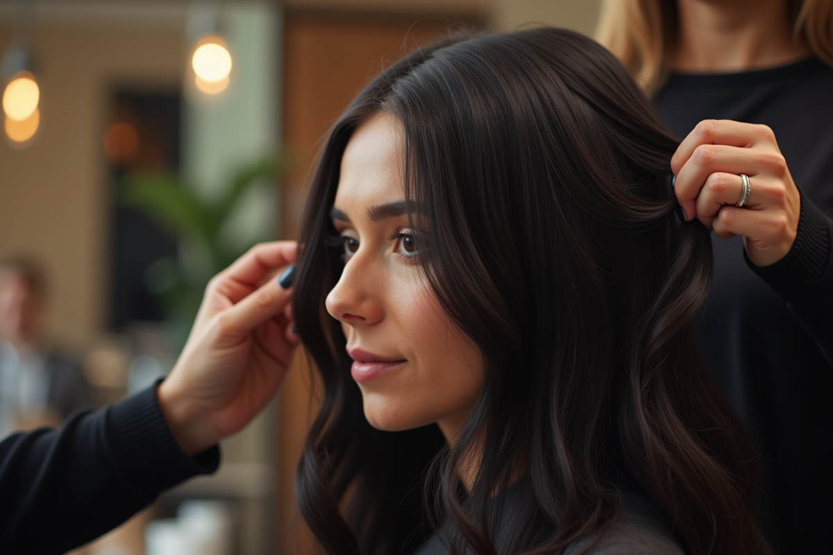 cheveux noirs