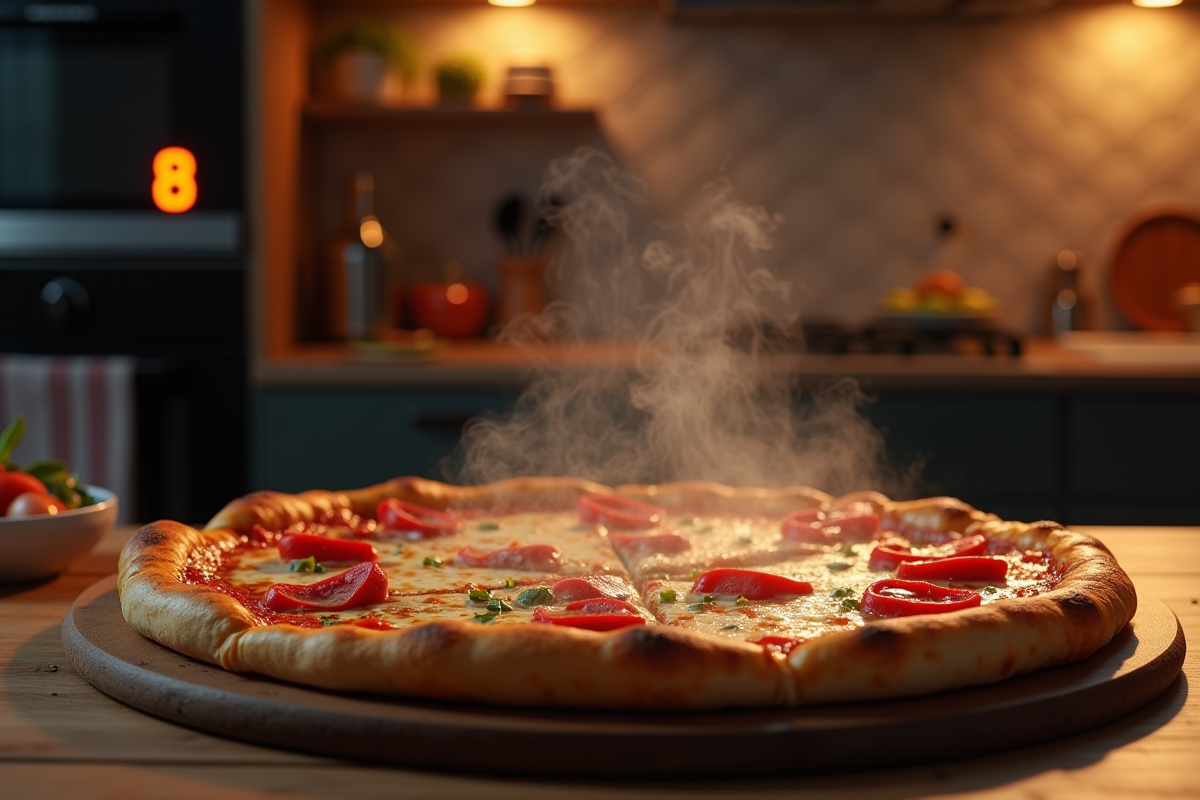 pizza cuisson